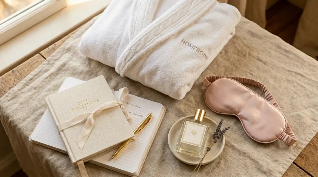 Self-care wellness gift basket ideas for Mom.