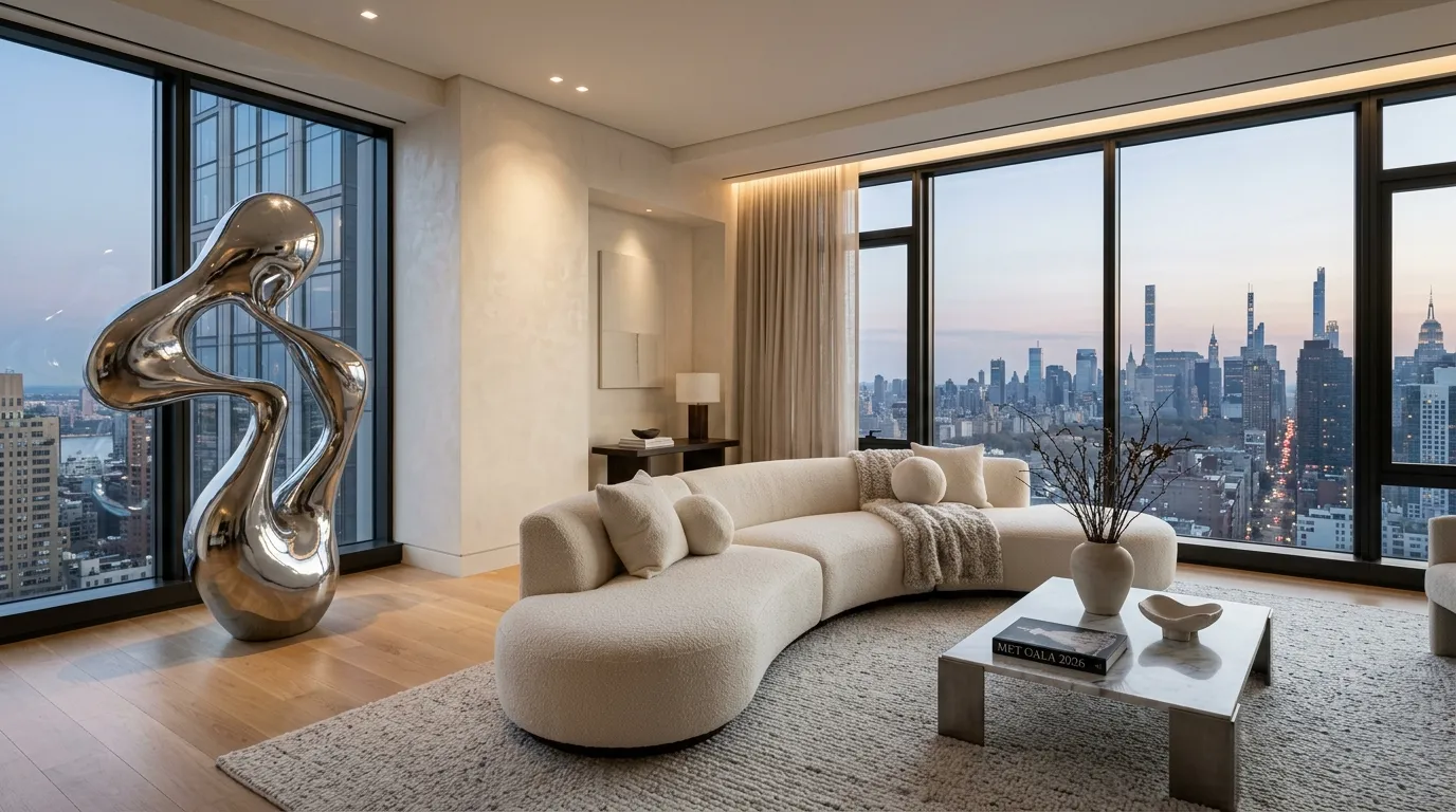 Met Gala 2026 inspired home decor living room luxury