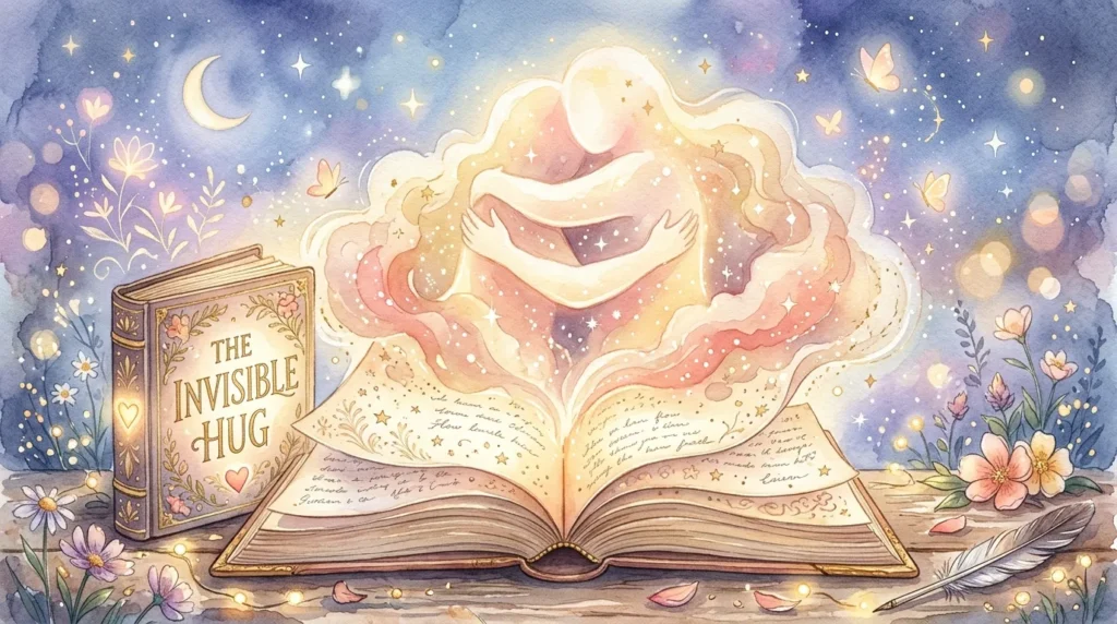 An artistic representation of the "Invisible Hug" philosophy for Teacher Appreciation Week.